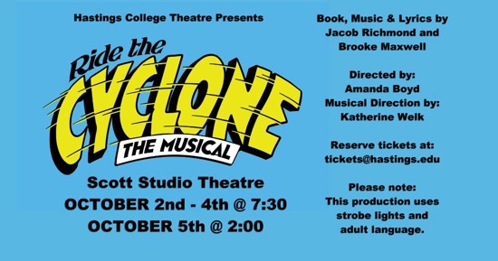 Hastings College Theatre to perform ‘Ride the Cyclone, The Musical’