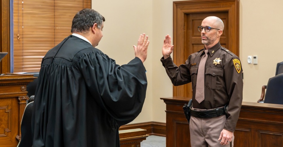 Josh Berlie Sworn in as Hall County Sheriff