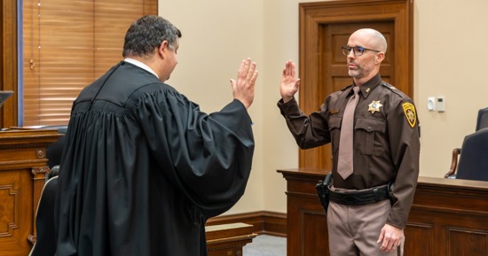 Josh Berlie Sworn in as Hall County Sheriff