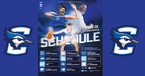 Creighton Men’s Basketball Announces Non-Conference Schedule