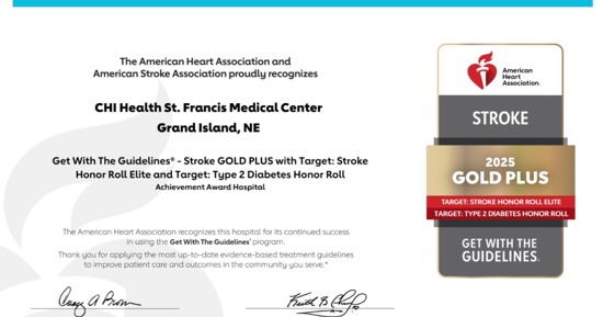 Good Samaritan and St. Francis Nationally-Recognized for Rapid Stroke Treatment 