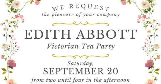 GIPL to Host 23rd-Annual Edith Abbott Victorian Tea Party